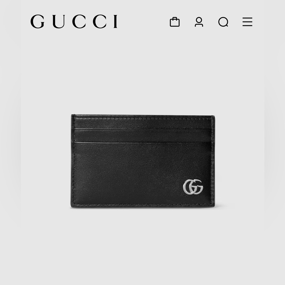 Gucci Black Marmont Card Holder